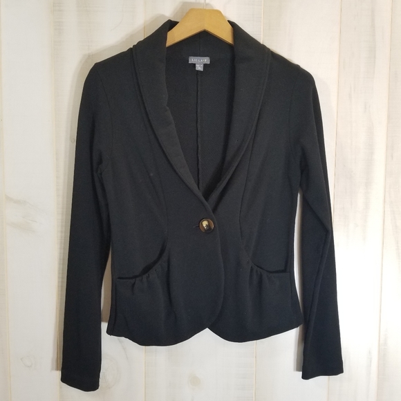 Lilla P Jackets & Blazers - Lilla P. Black One Button Blazer XS Pockets